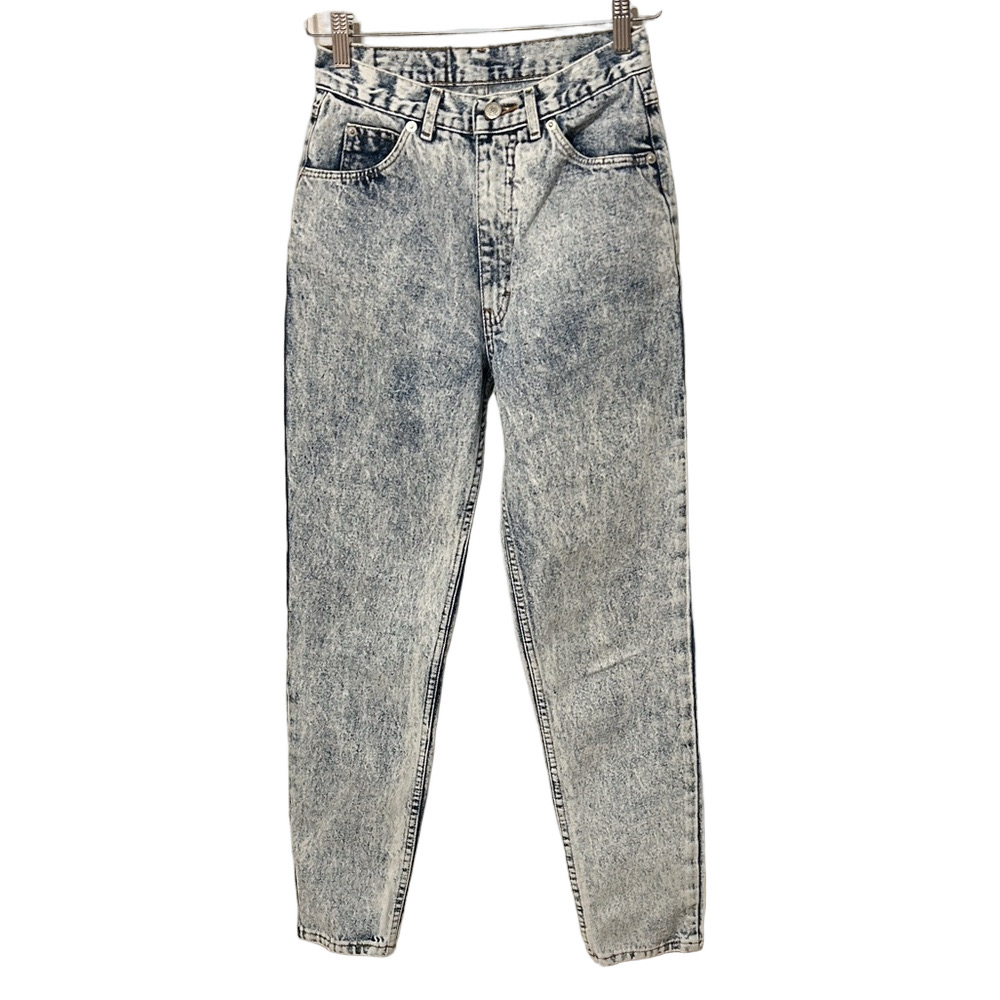 JORDACHE basics jeans vintage Acid Wash High-Waisted size 7 GUC..